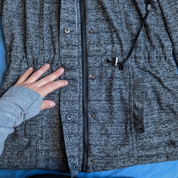 Full Tilt Women's Coat in Heather Gray - Picture 9 of 11